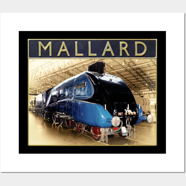 LNER A4 Mallard and Nameplate Wall Art by SteveHClark